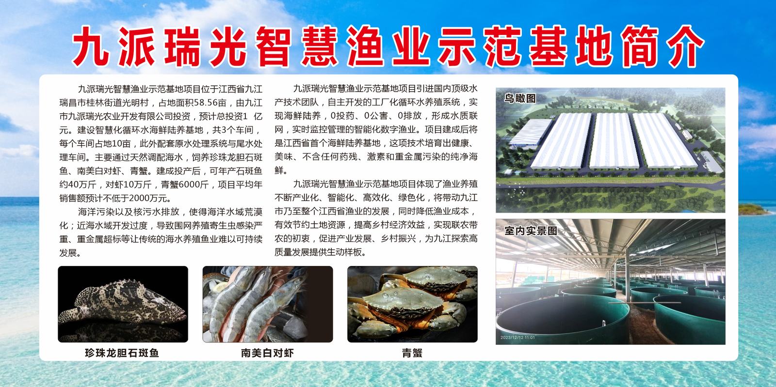 九派瑞光智慧渔业示范基地项目介绍