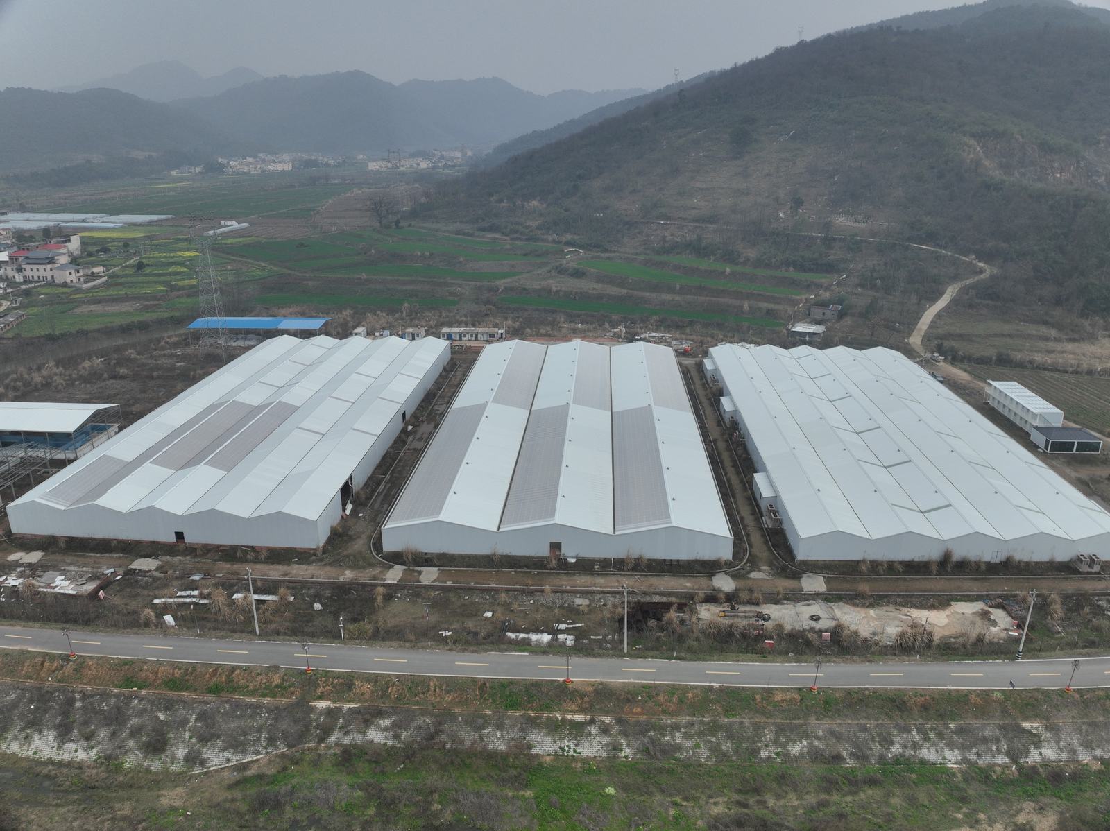 九派瑞光智慧渔业示范基地正面图（瑞昌市工厂化循环水养殖基地）